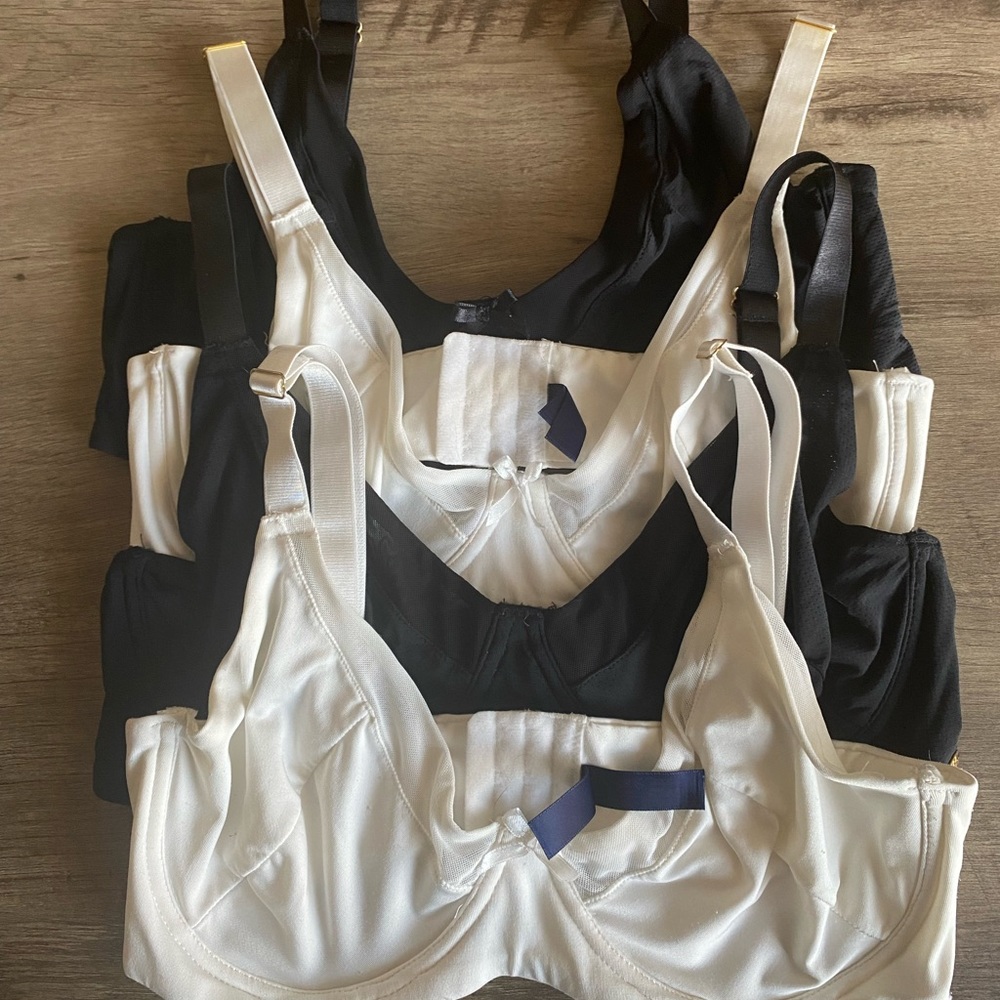 black & white RACHEL Rachel Roy bralettes